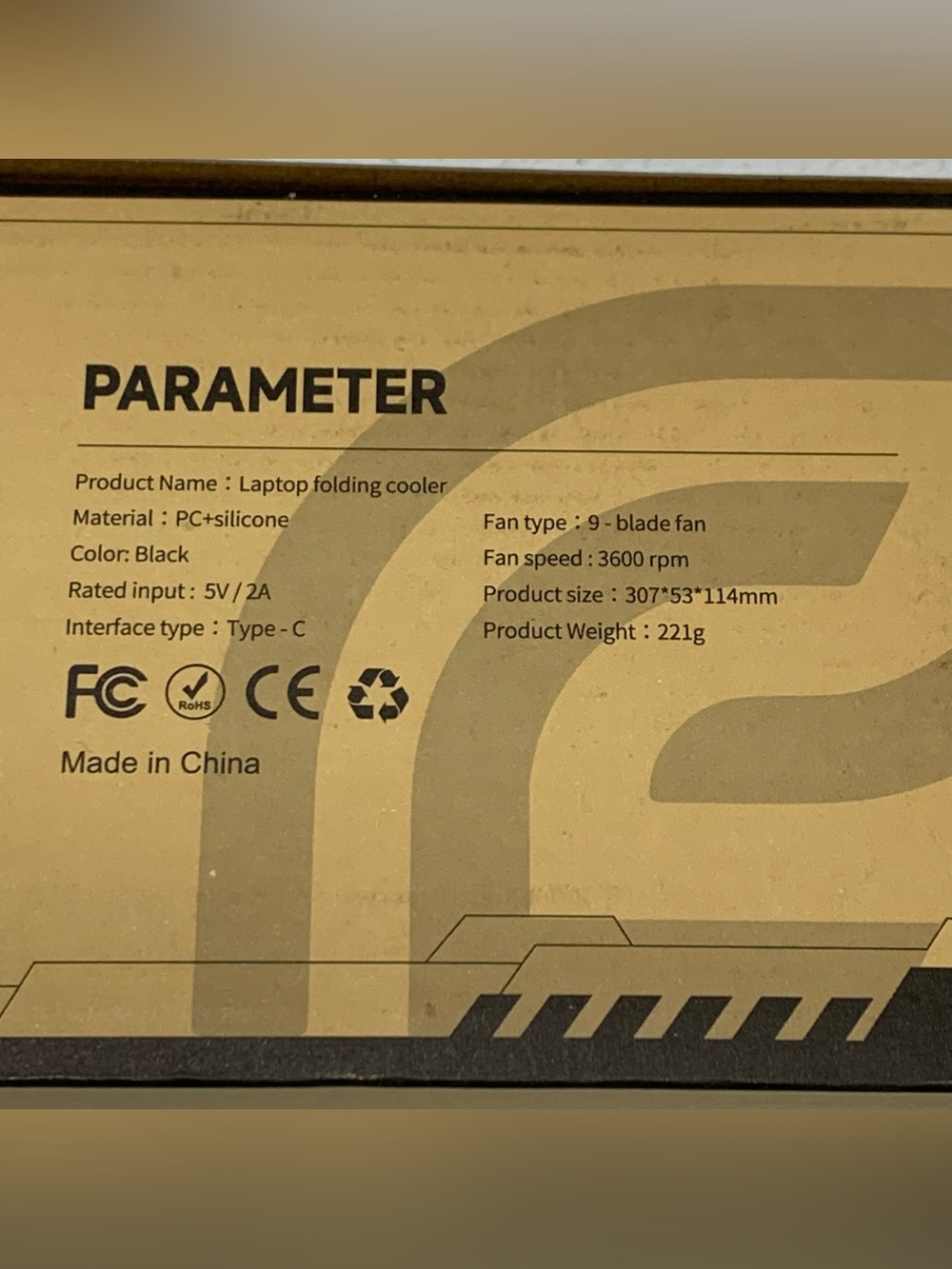 PCONLINE Notebook Folding Radiator - Black NIB - Picture 5 of 9